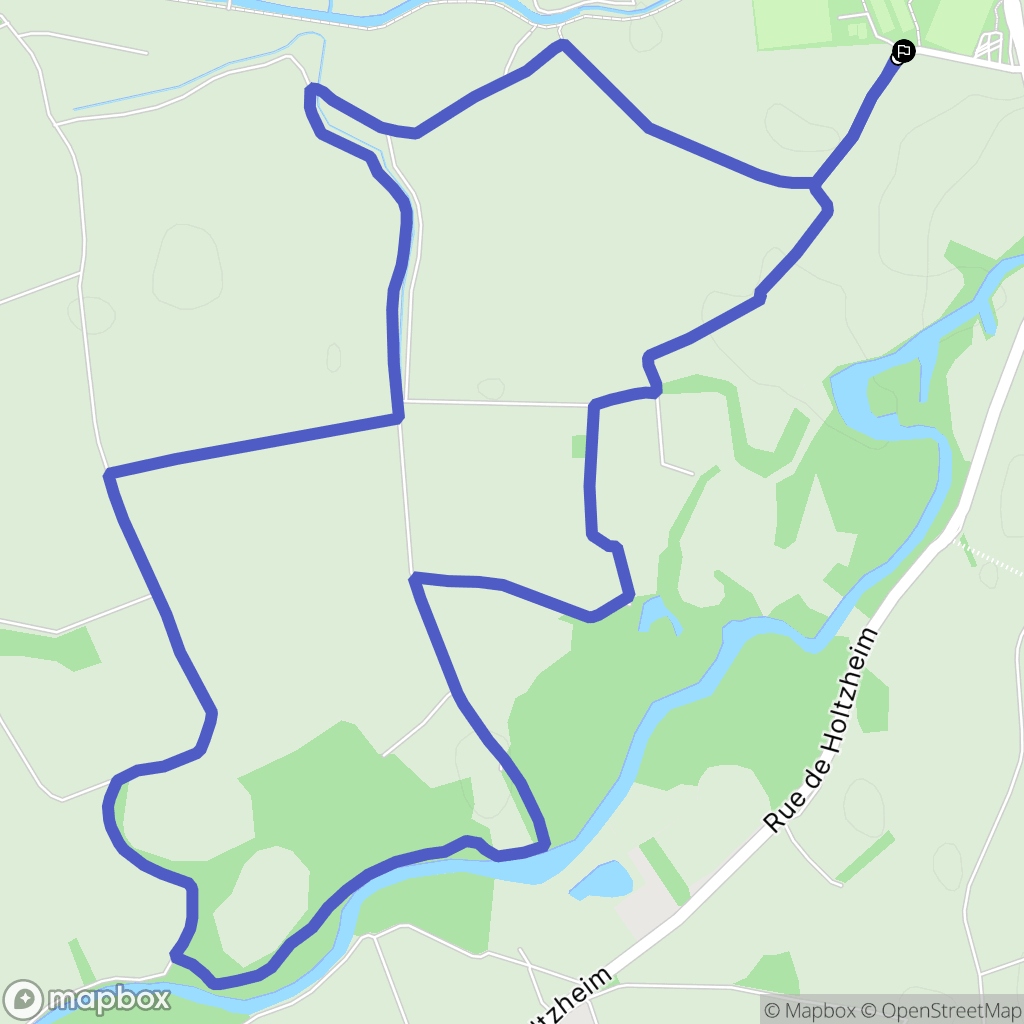 Wolfisheim : carte du parcours de randonnée - France