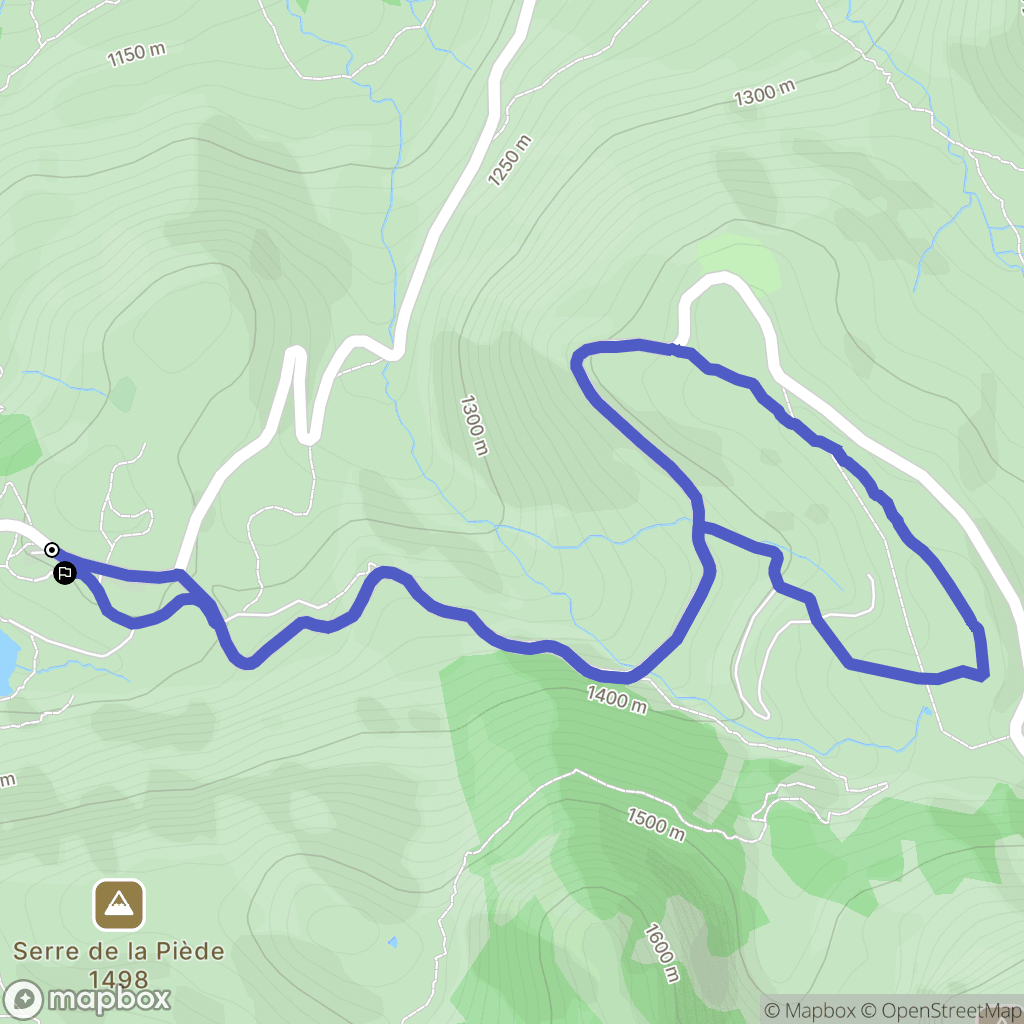 Le Port : carte du parcours de randonnée - France