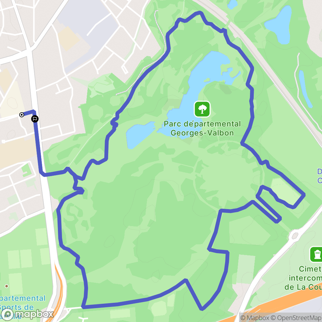 Stains : carte du parcours de randonnée - France
