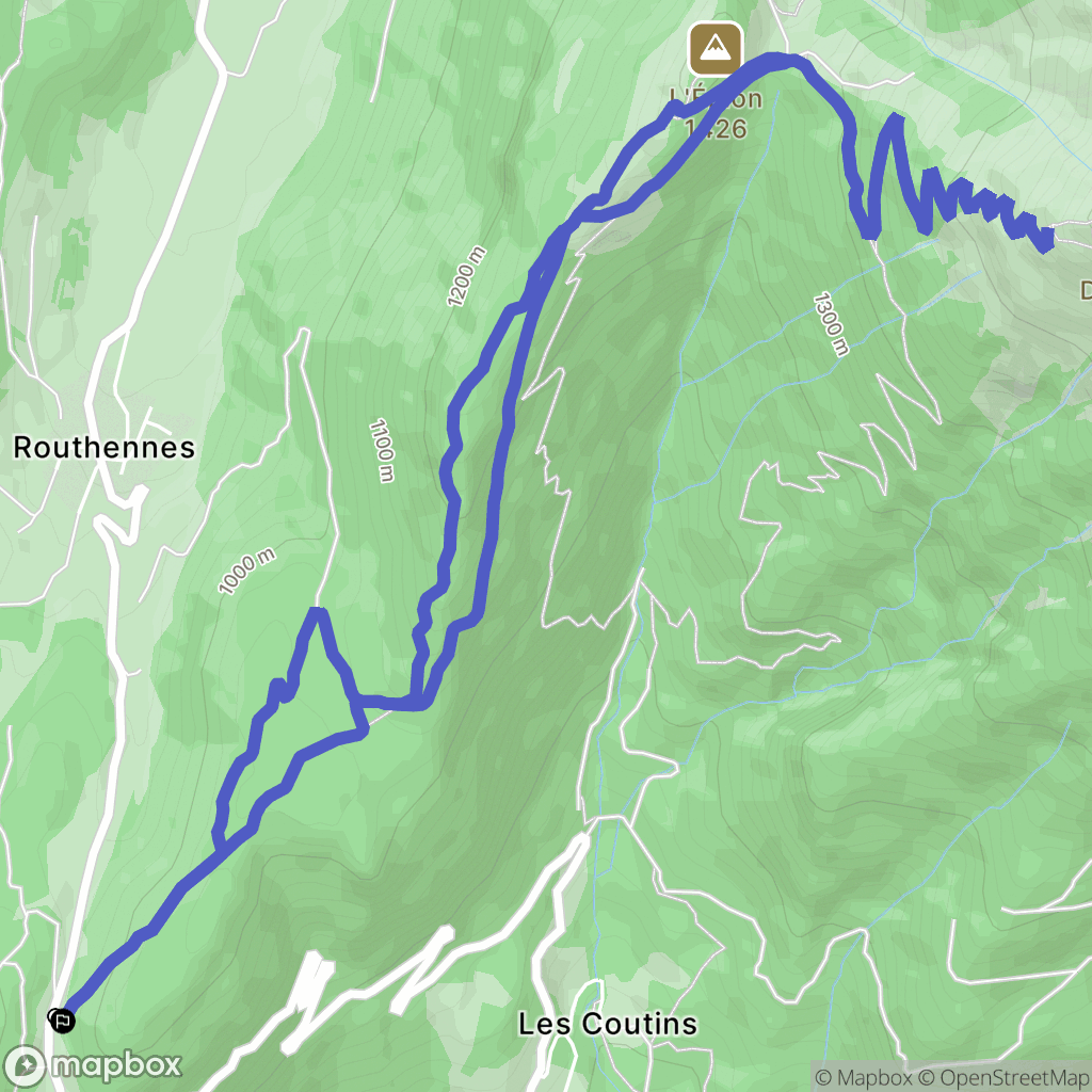 Saint-Pierre-d'Albigny : carte du parcours de randonnée - France