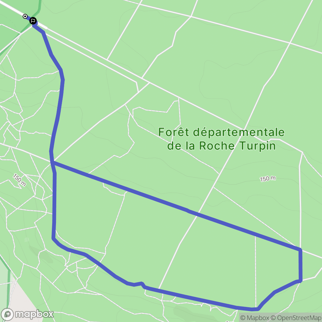 Fontenay-lès-Briis : carte du parcours de randonnée - France