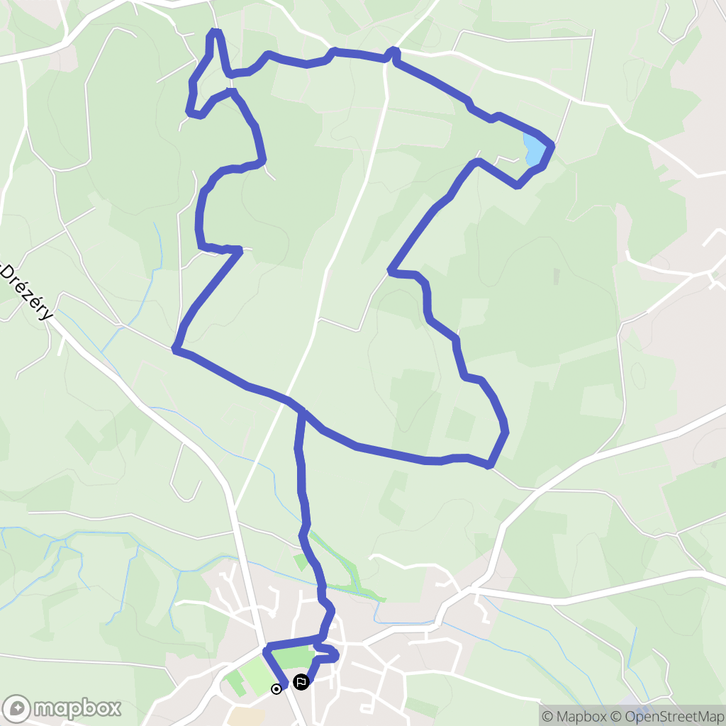 Saint-Drézéry : carte du parcours de randonnée - France