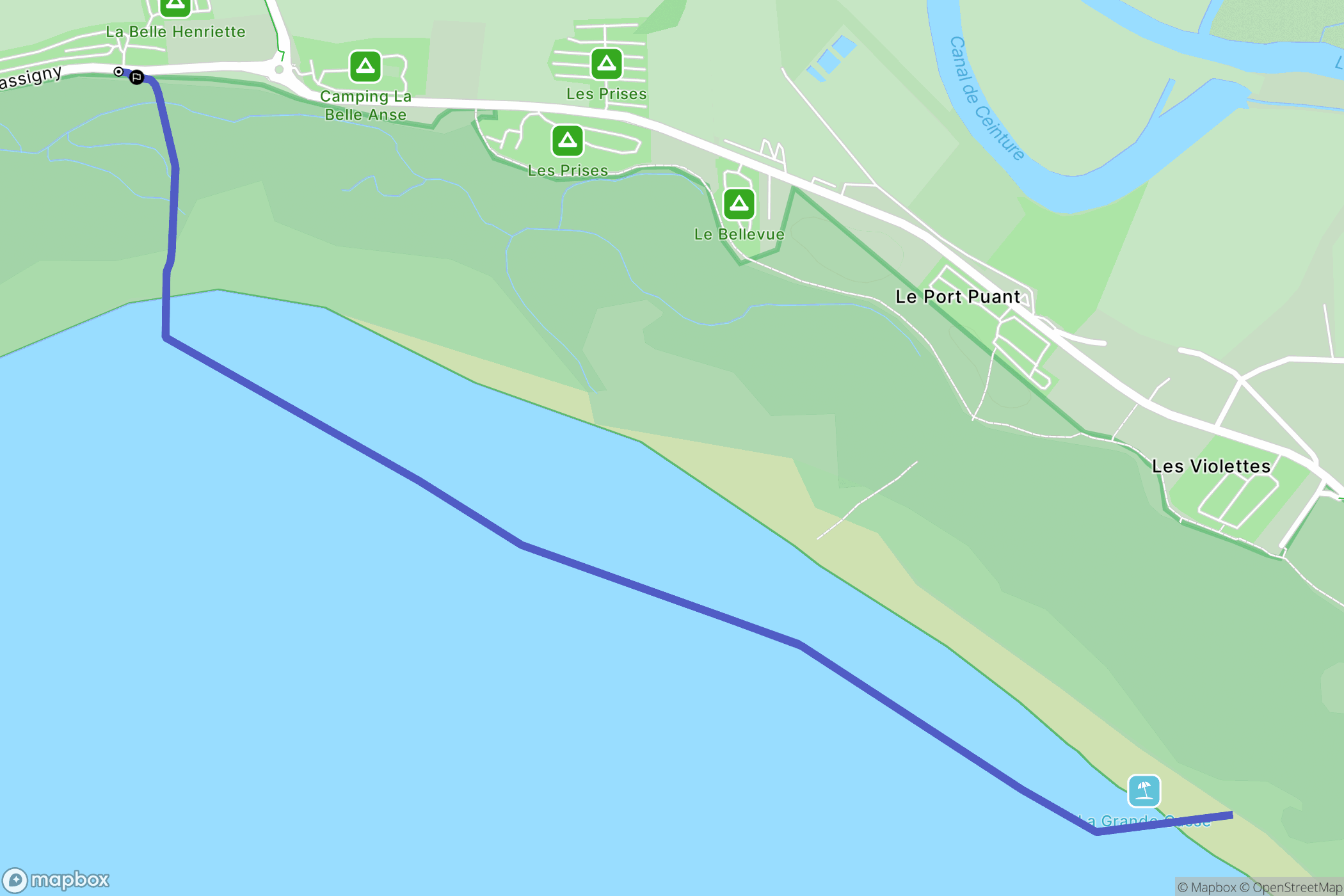 La Tranche-sur-Mer : carte du parcours de randonnée - France
