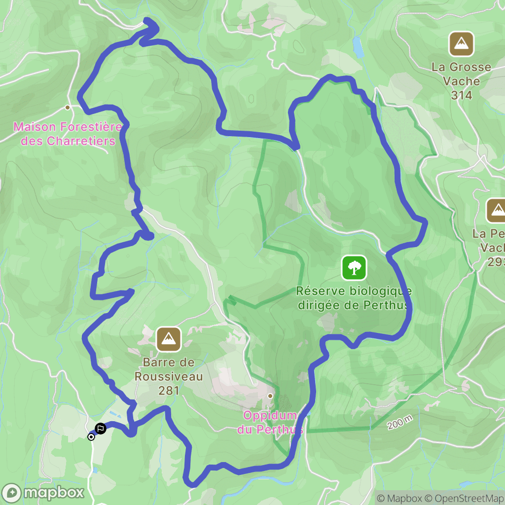 Saint-Raphaël : carte du parcours de randonnée - France