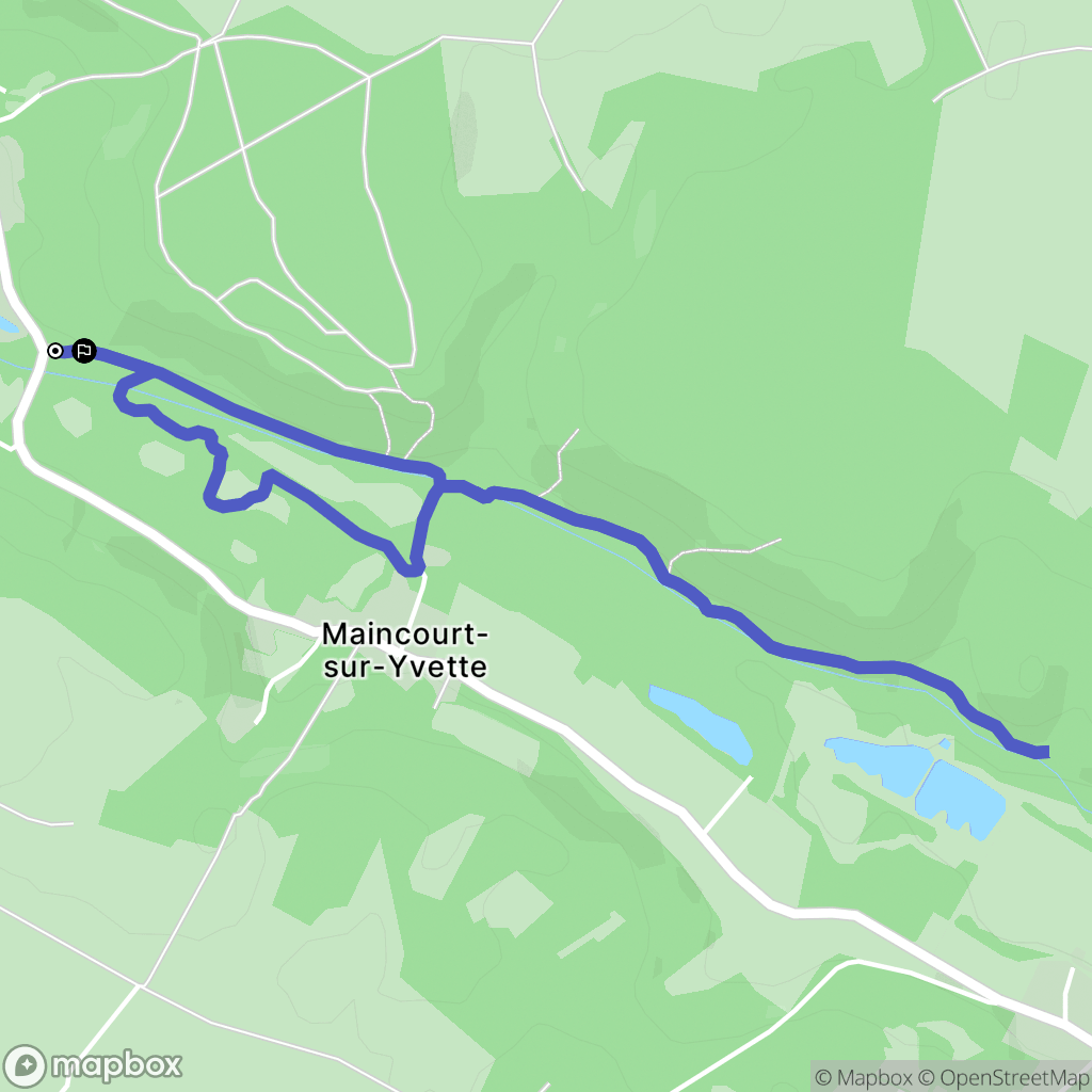 Lévis-Saint-Nom : carte du parcours de randonnée - France