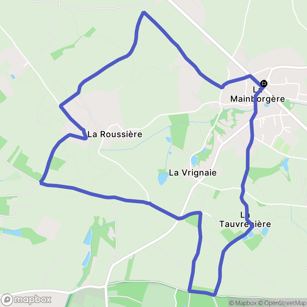 Château-Guibert : carte du parcours de randonnée - France