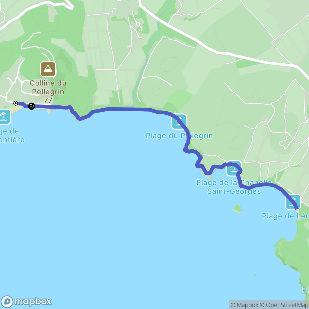La Londe-les-Maures : carte du parcours de randonnée - France