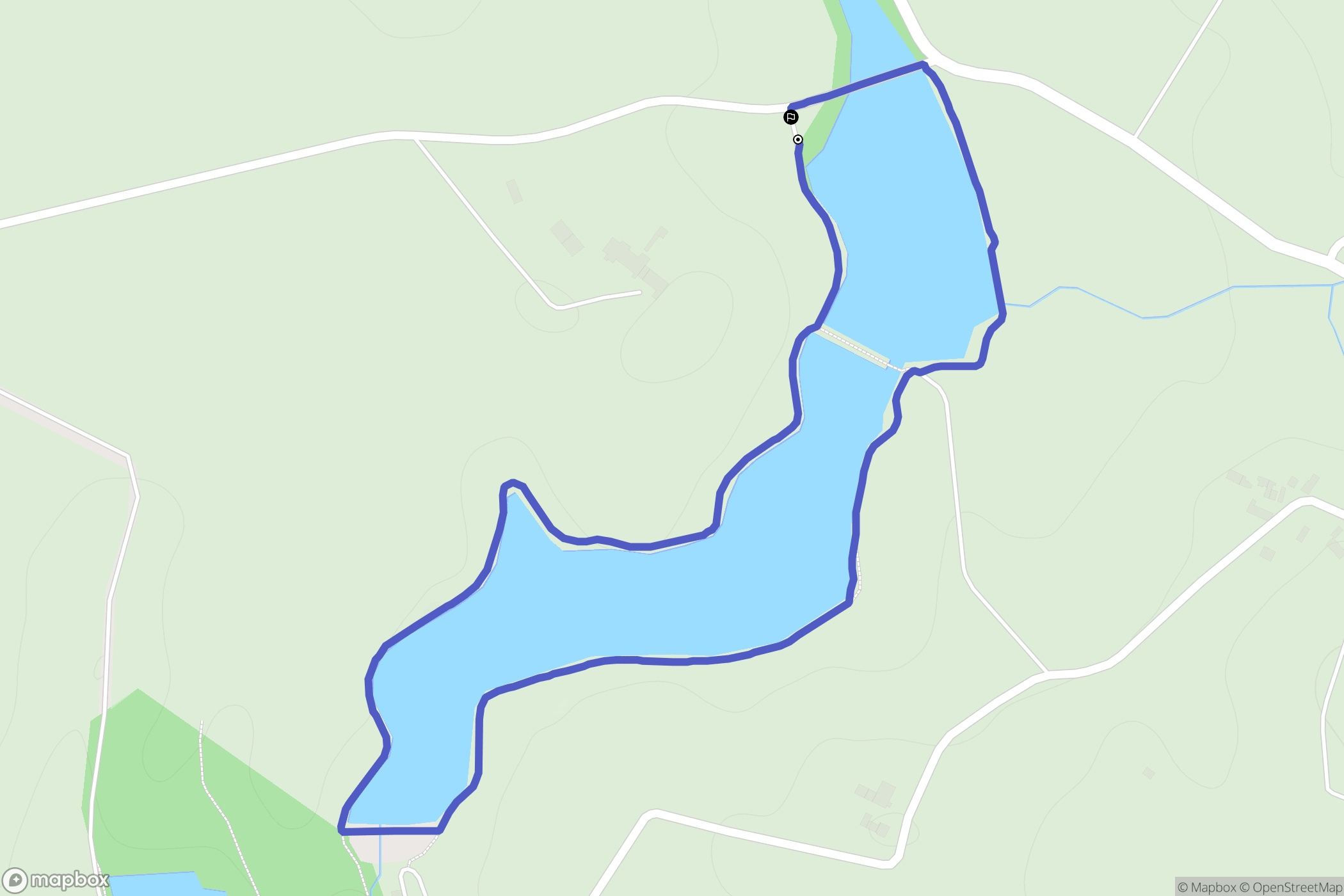 La Pomarède : carte du parcours de randonnée - France