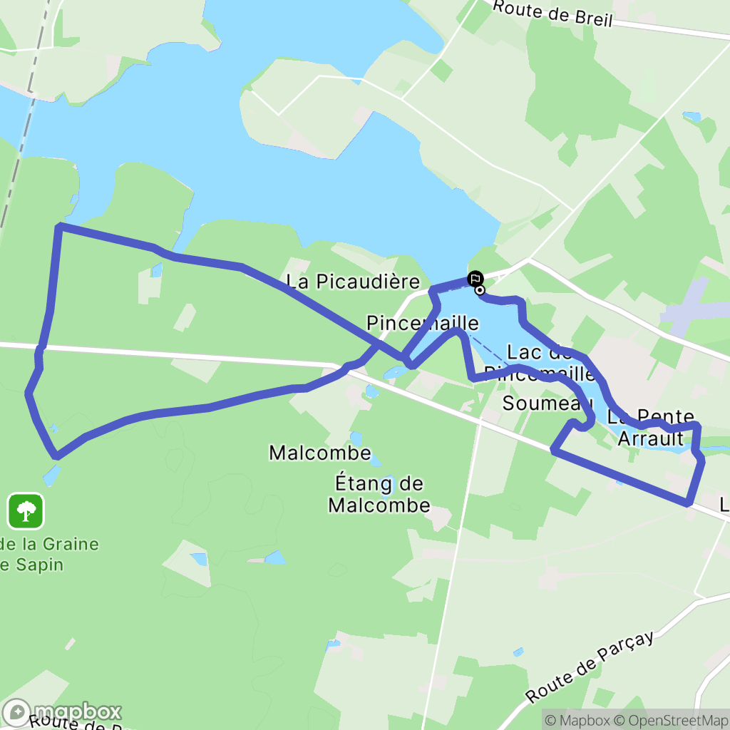 Rillé : carte du parcours de randonnée - France