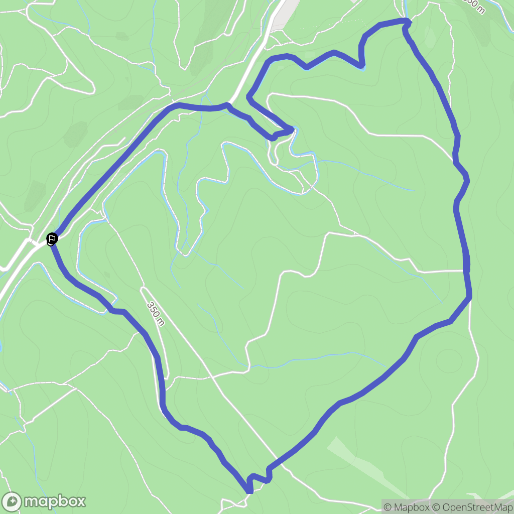 Venelles : carte du parcours de randonnée - France