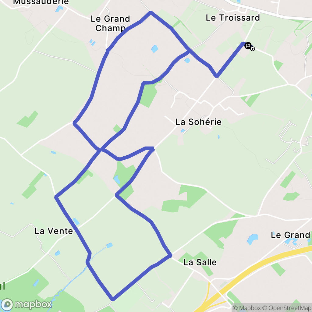 Saint-Philbert-de-Grand-Lieu : carte du parcours de randonnée - France