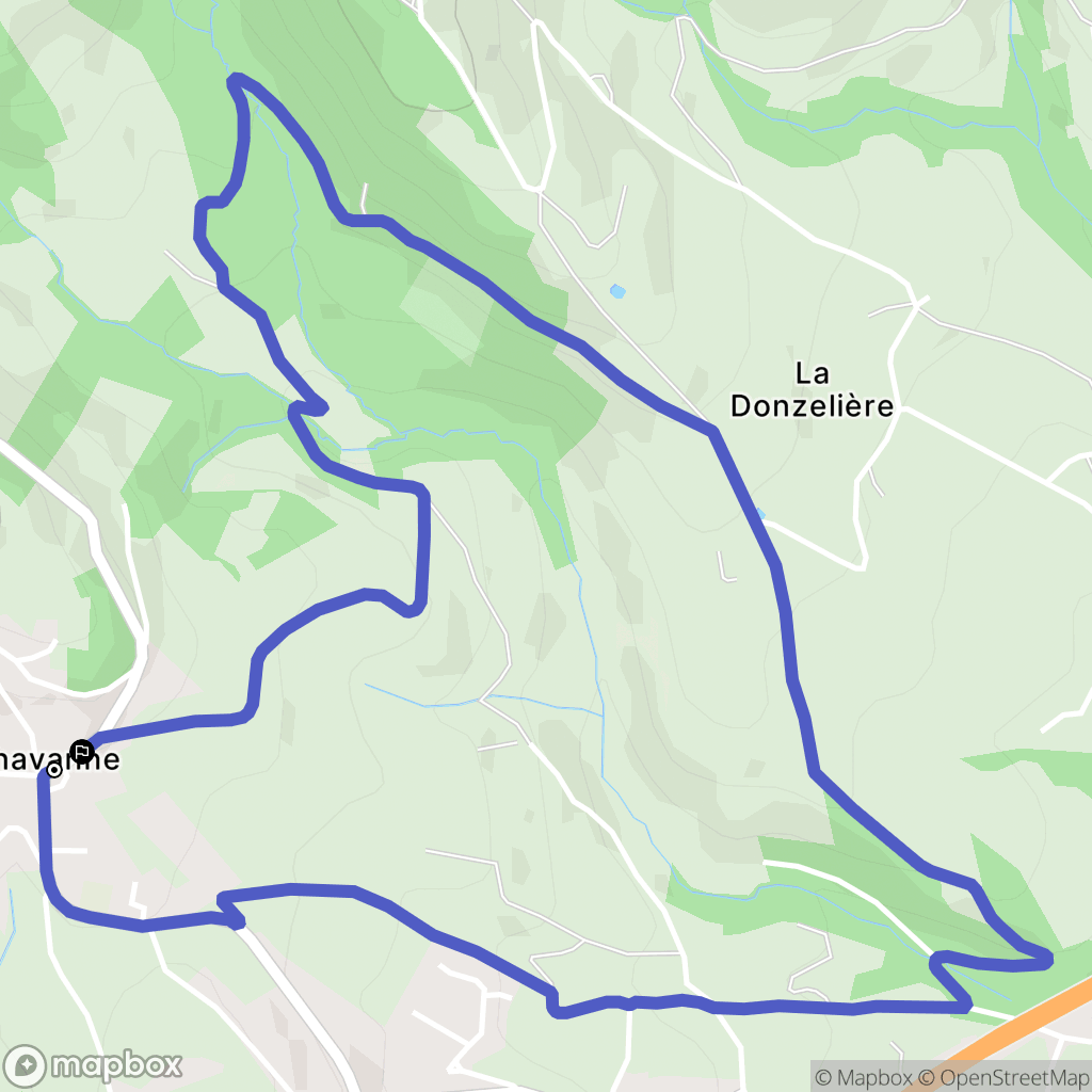 Saint-Chamond : carte du parcours de randonnée - France