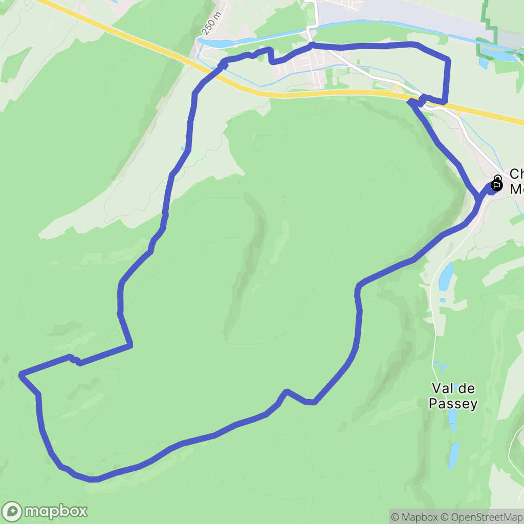 Choloy-Ménillot : carte du parcours de randonnée - France