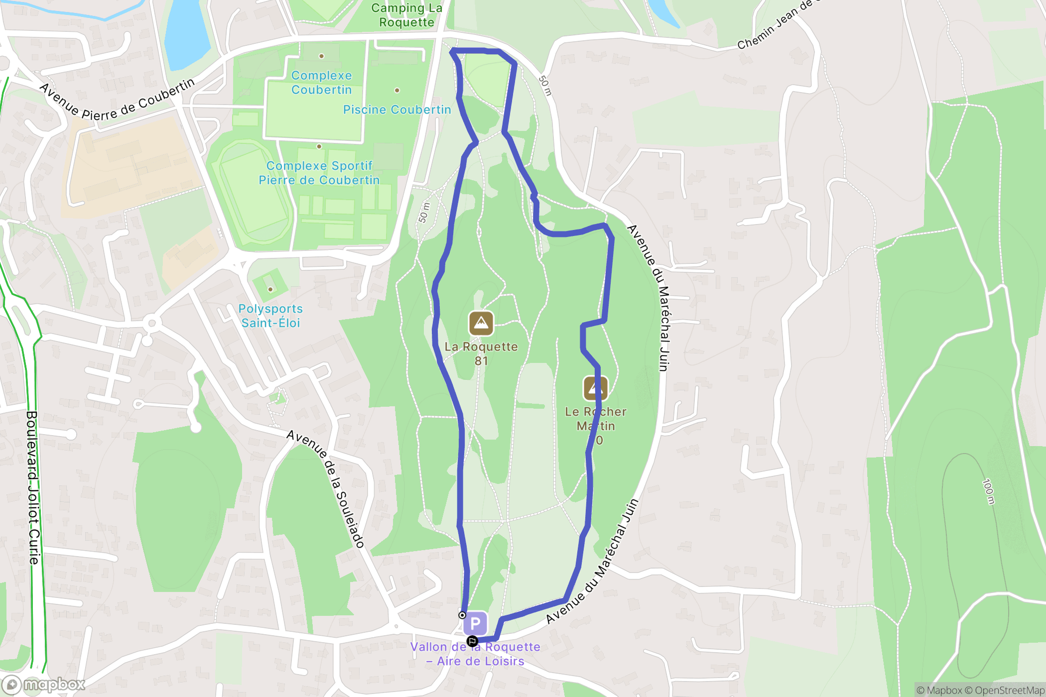 Châteaurenard : carte du parcours de randonnée - France