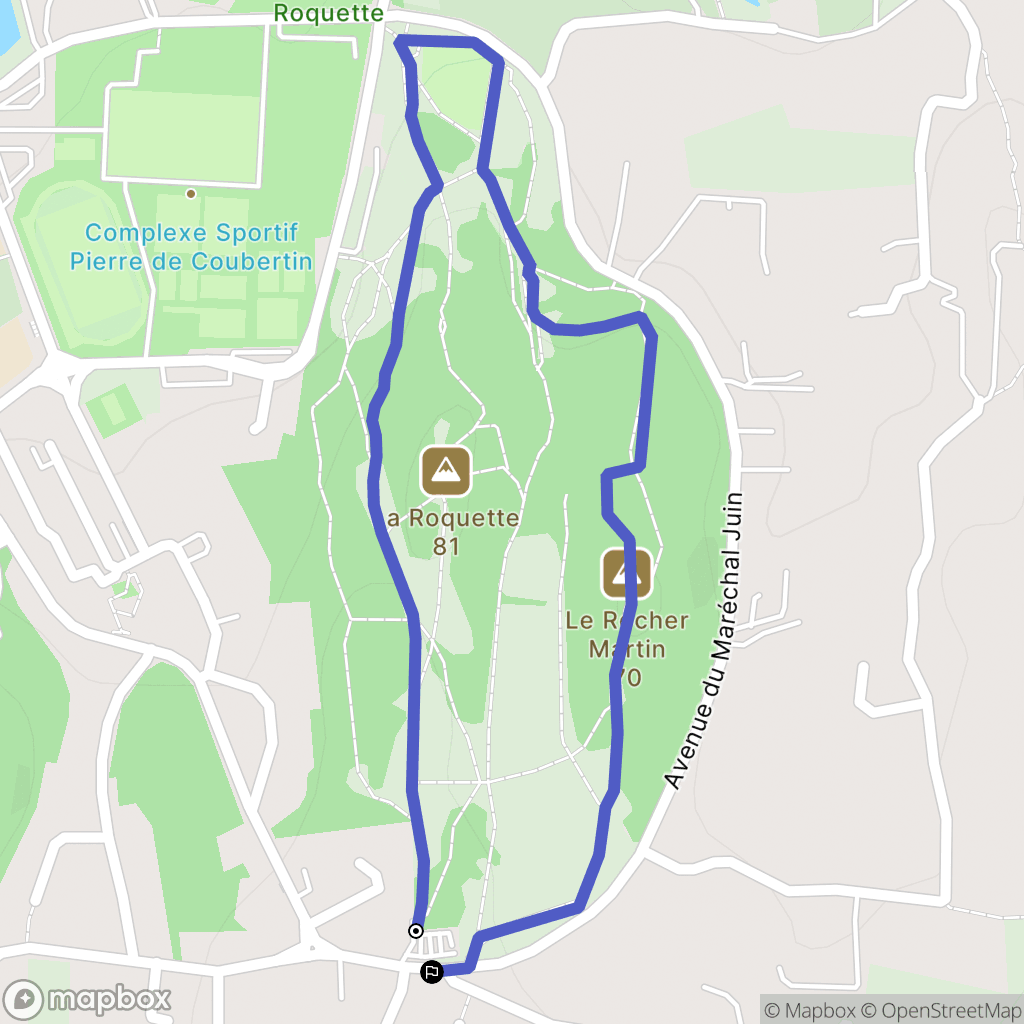 Châteaurenard : carte du parcours de randonnée - France