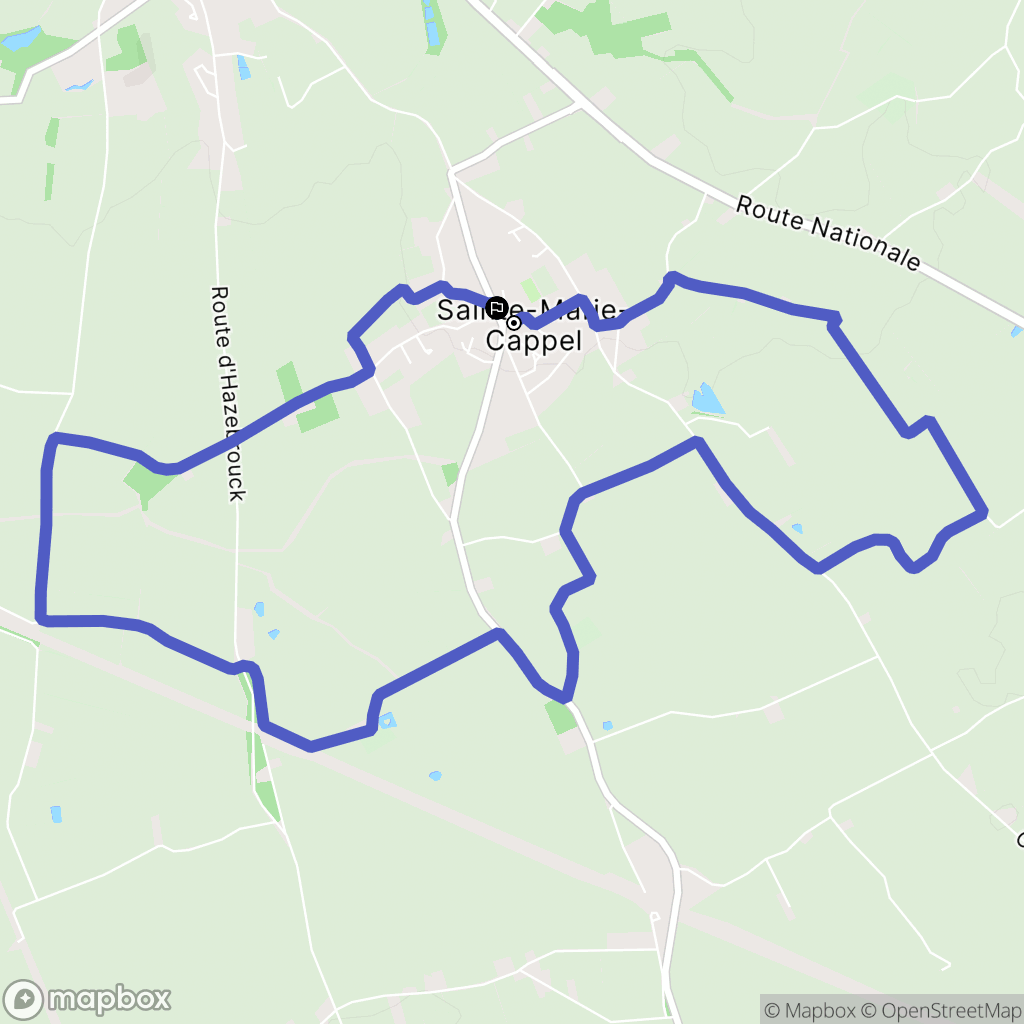 Sainte-Marie-Cappel : carte du parcours de randonnée - France