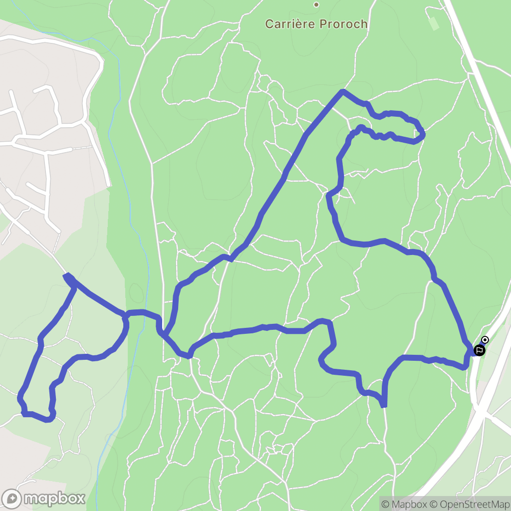 Saint-Geniès-des-Mourgues : carte du parcours de randonnée - France