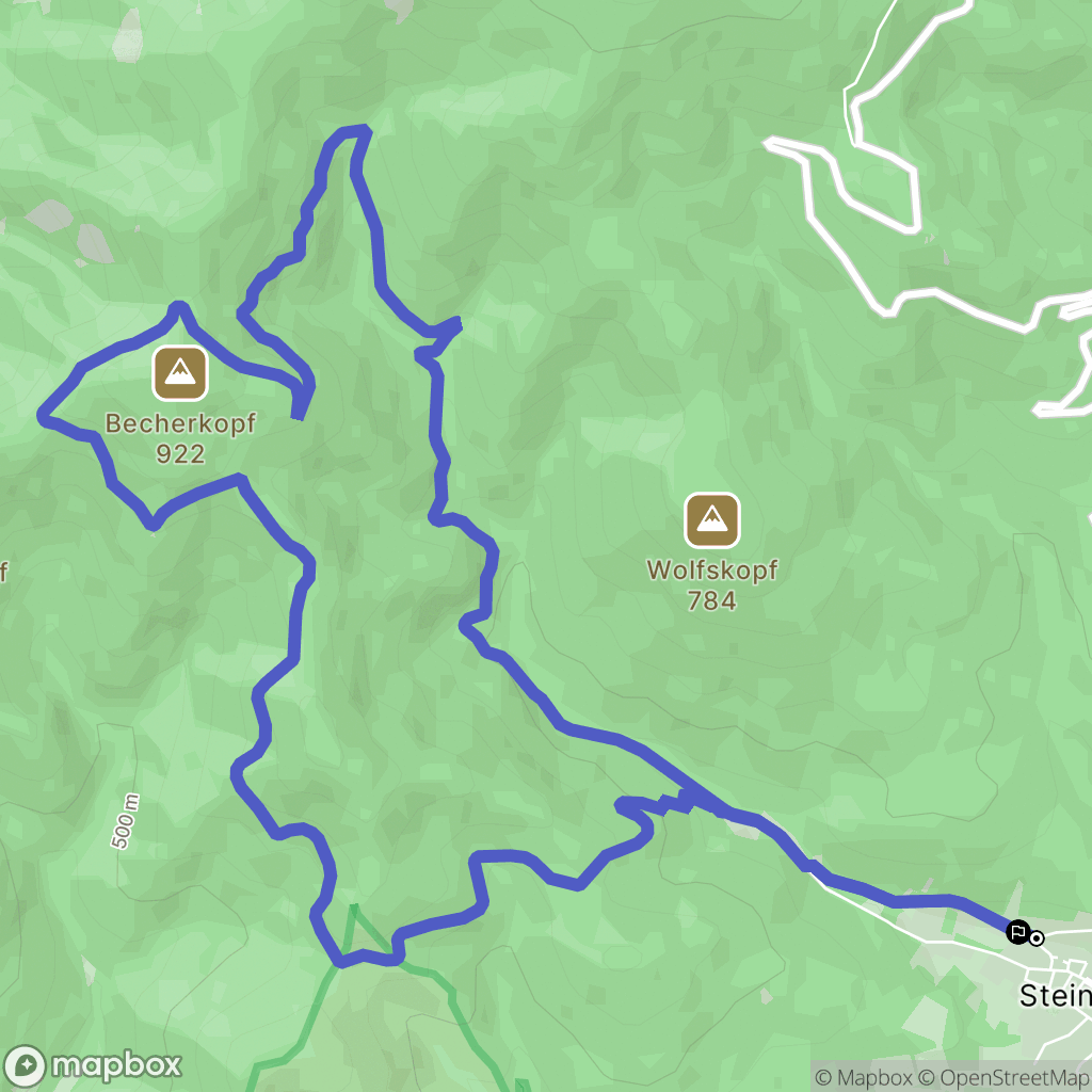 Steinbach : carte du parcours de randonnée - France