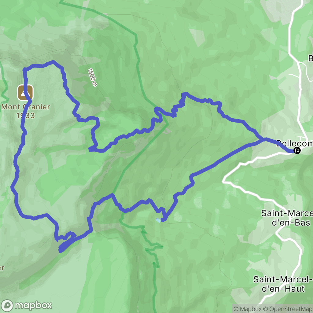Chapareillan : carte du parcours de randonnée - France