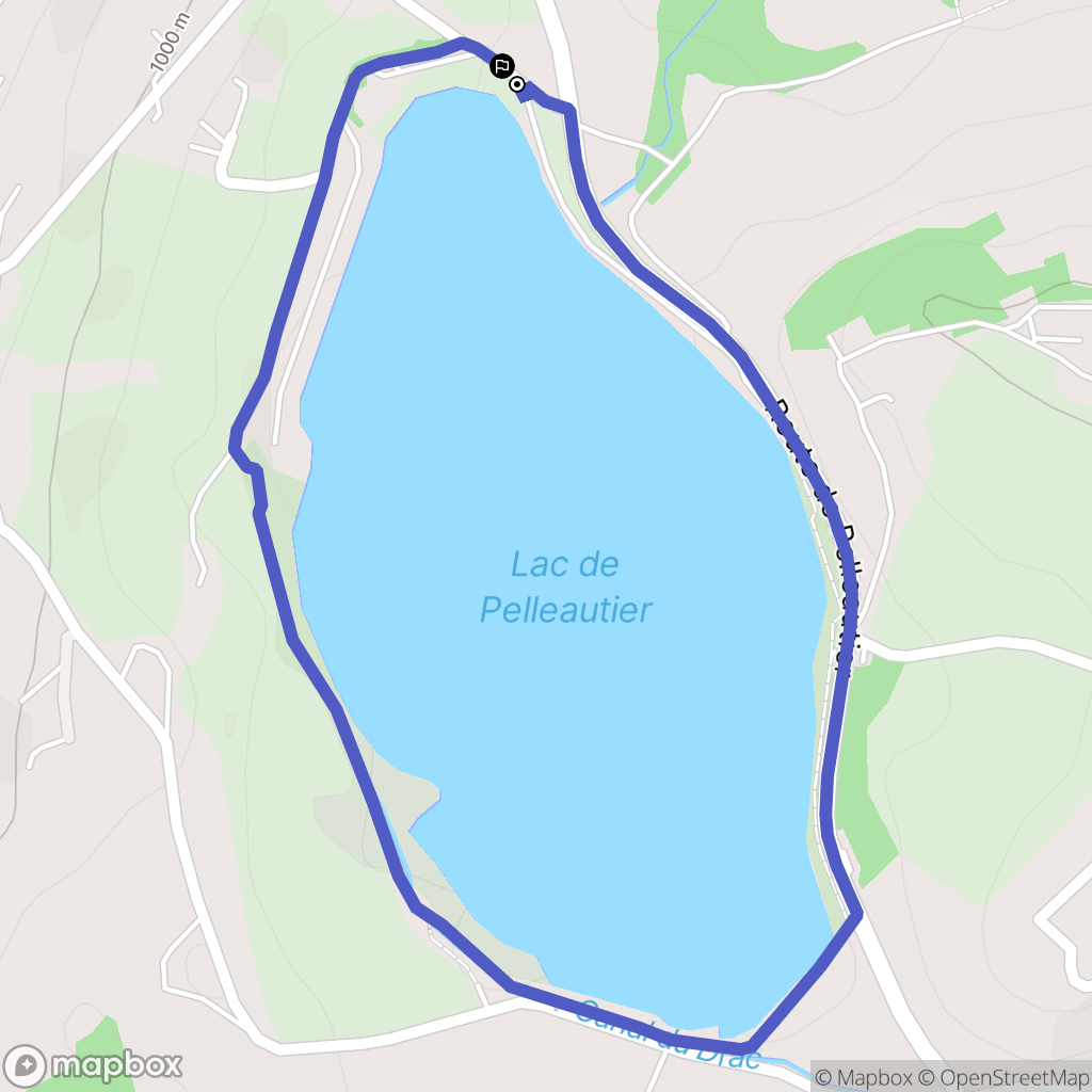 La Freissinouse : carte du parcours de randonnée - France
