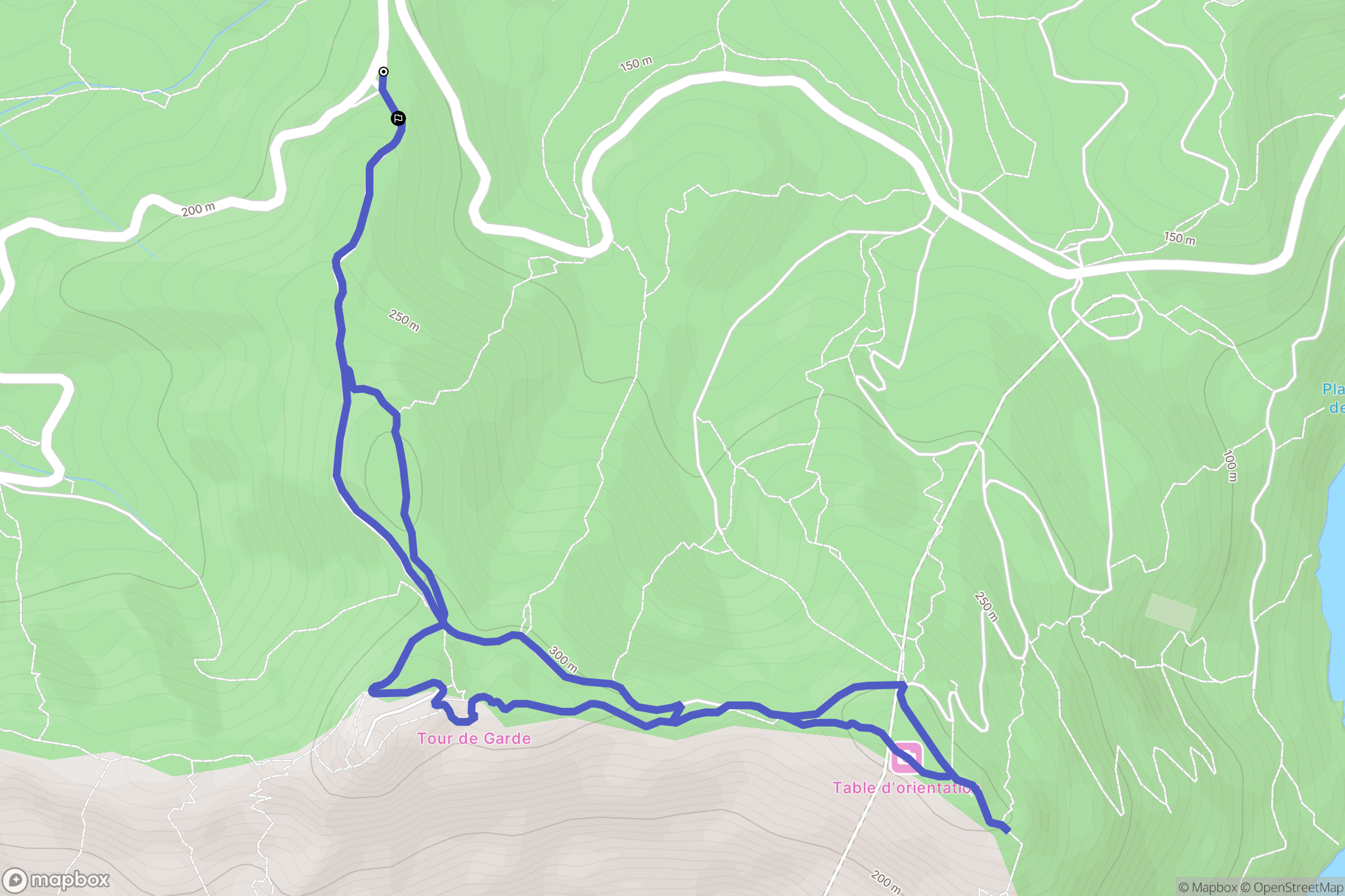 Six-Fours-les-Plages : carte du parcours de randonnée - France