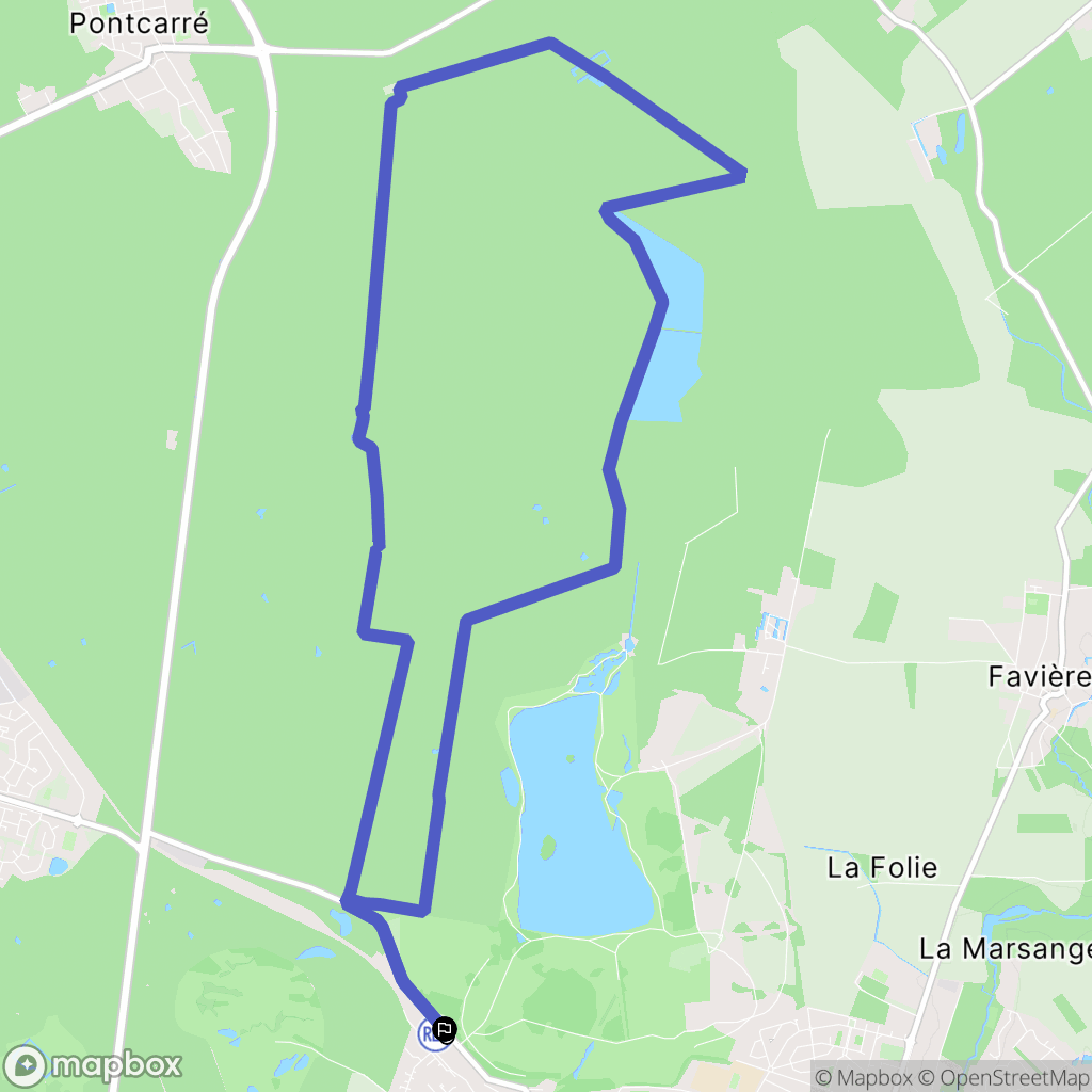 Gretz-Armainvilliers : carte du parcours de randonnée - France