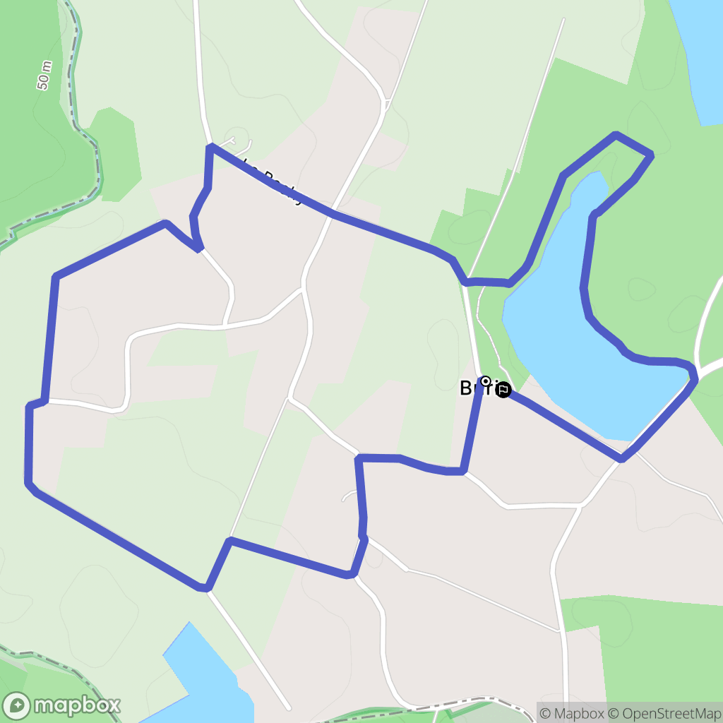 Saint-Dolay : carte du parcours de randonnée - France