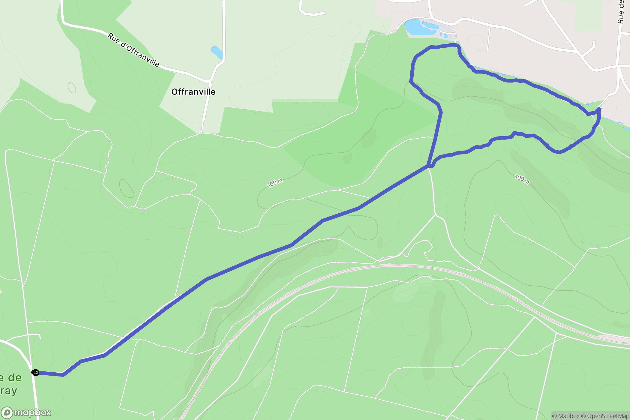 La Londe : carte du parcours de randonnée - France