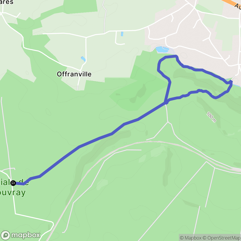 La Londe : carte du parcours de randonnée - France