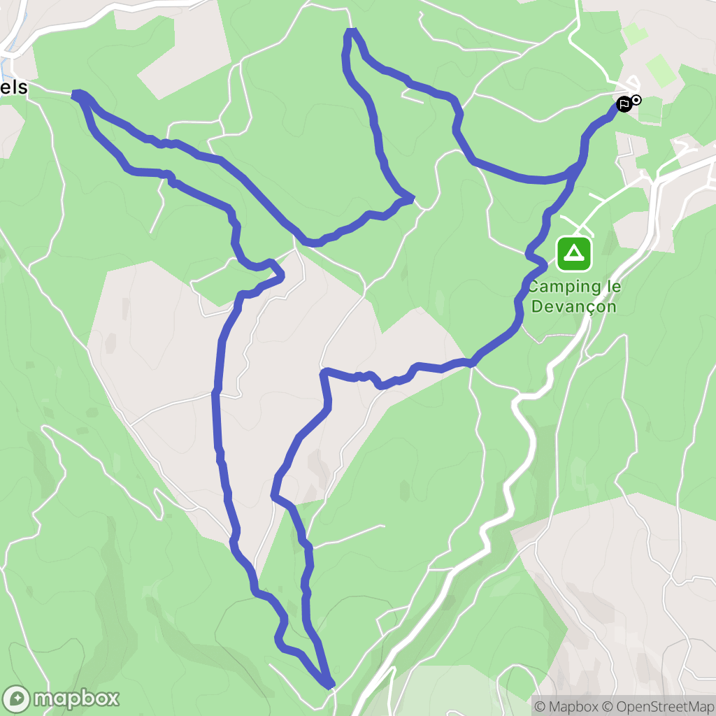 Peynier : carte du parcours de randonnée - France