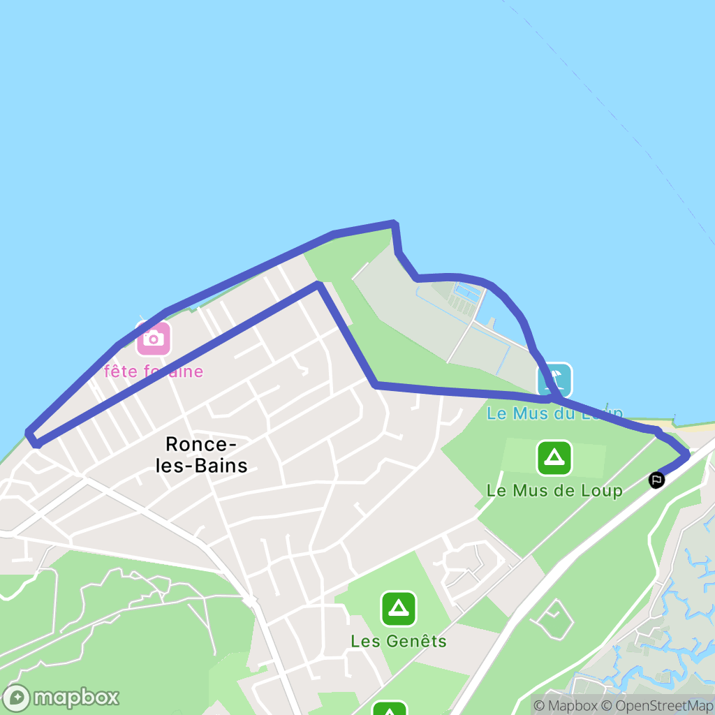 La Tremblade : carte du parcours de randonnée - France