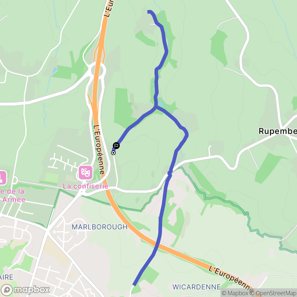 Wimille : carte du parcours de randonnée - France