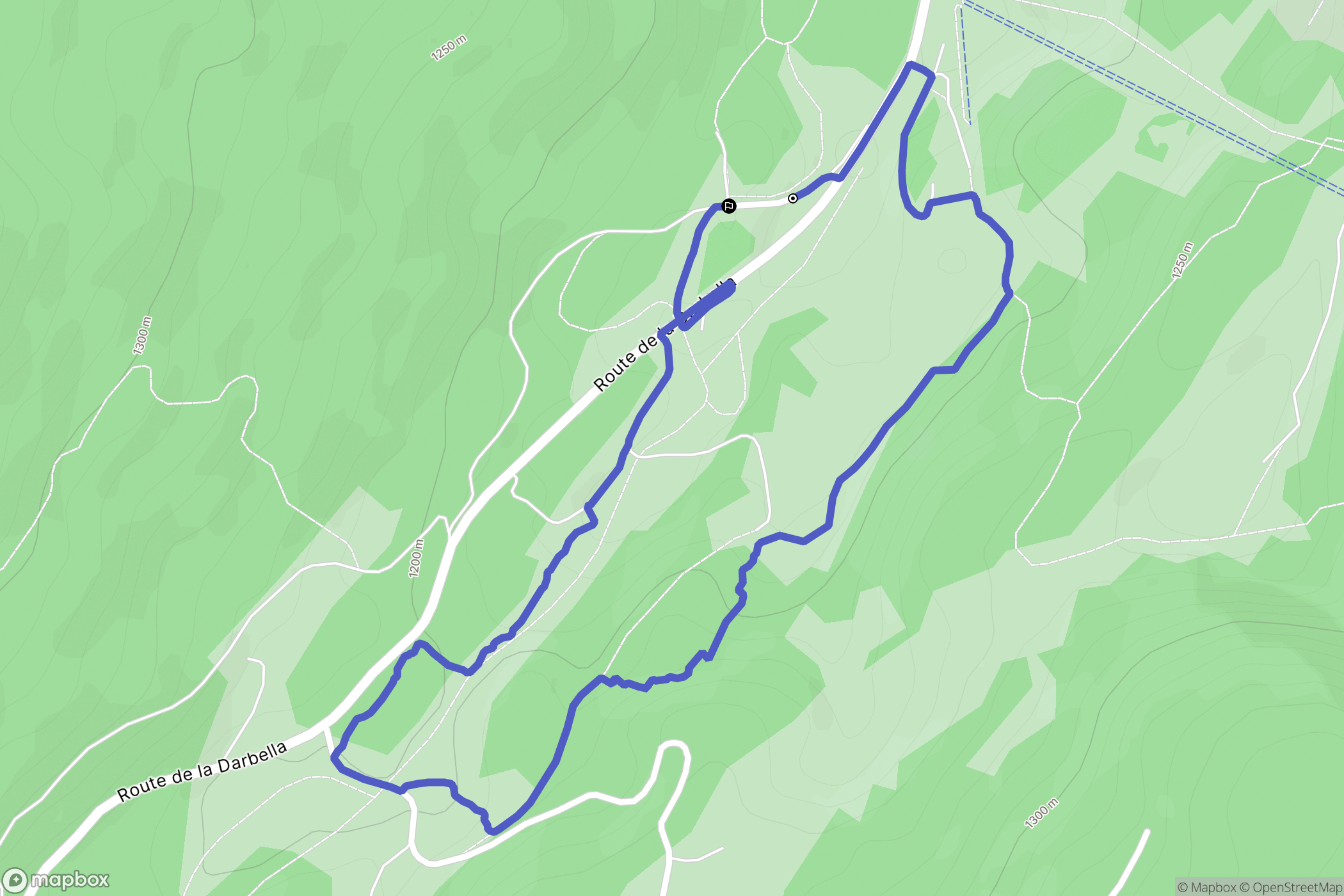Prémanon : carte du parcours de randonnée - France