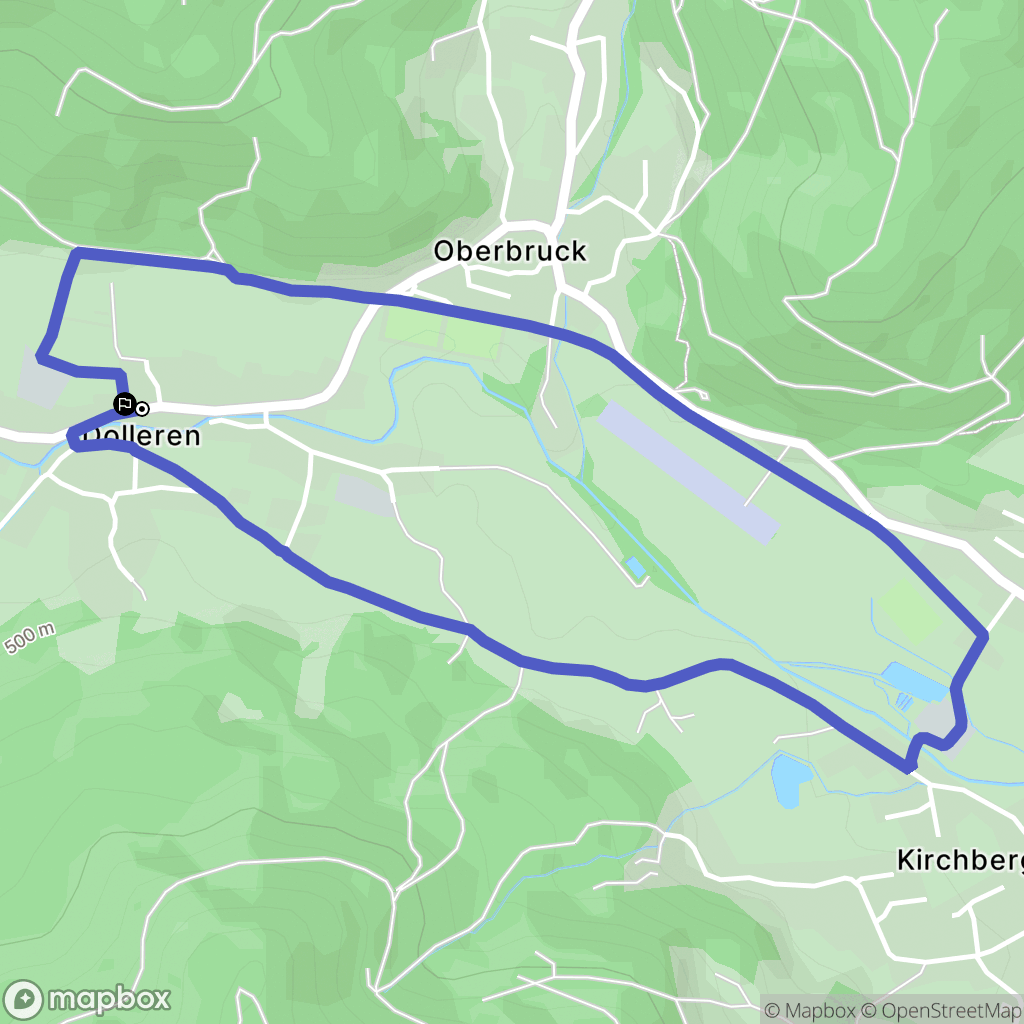 Dolleren : carte du parcours de randonnée - France