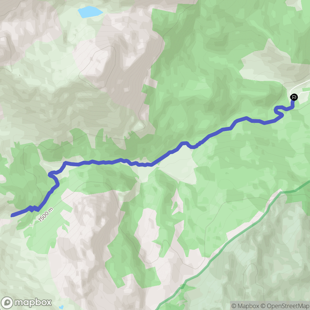 Lescun : carte du parcours de randonnée - France