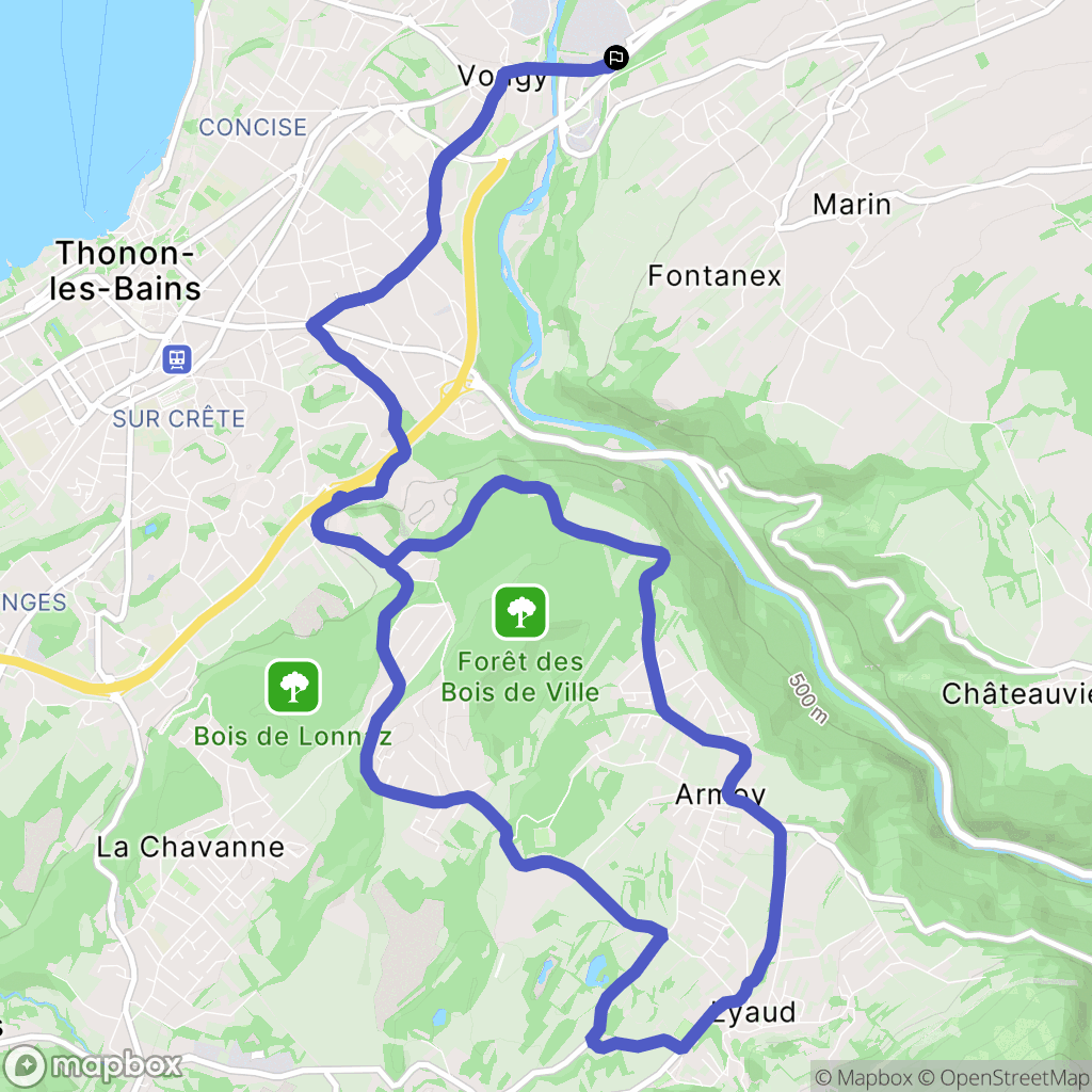 Publier : carte du parcours de randonnée - France