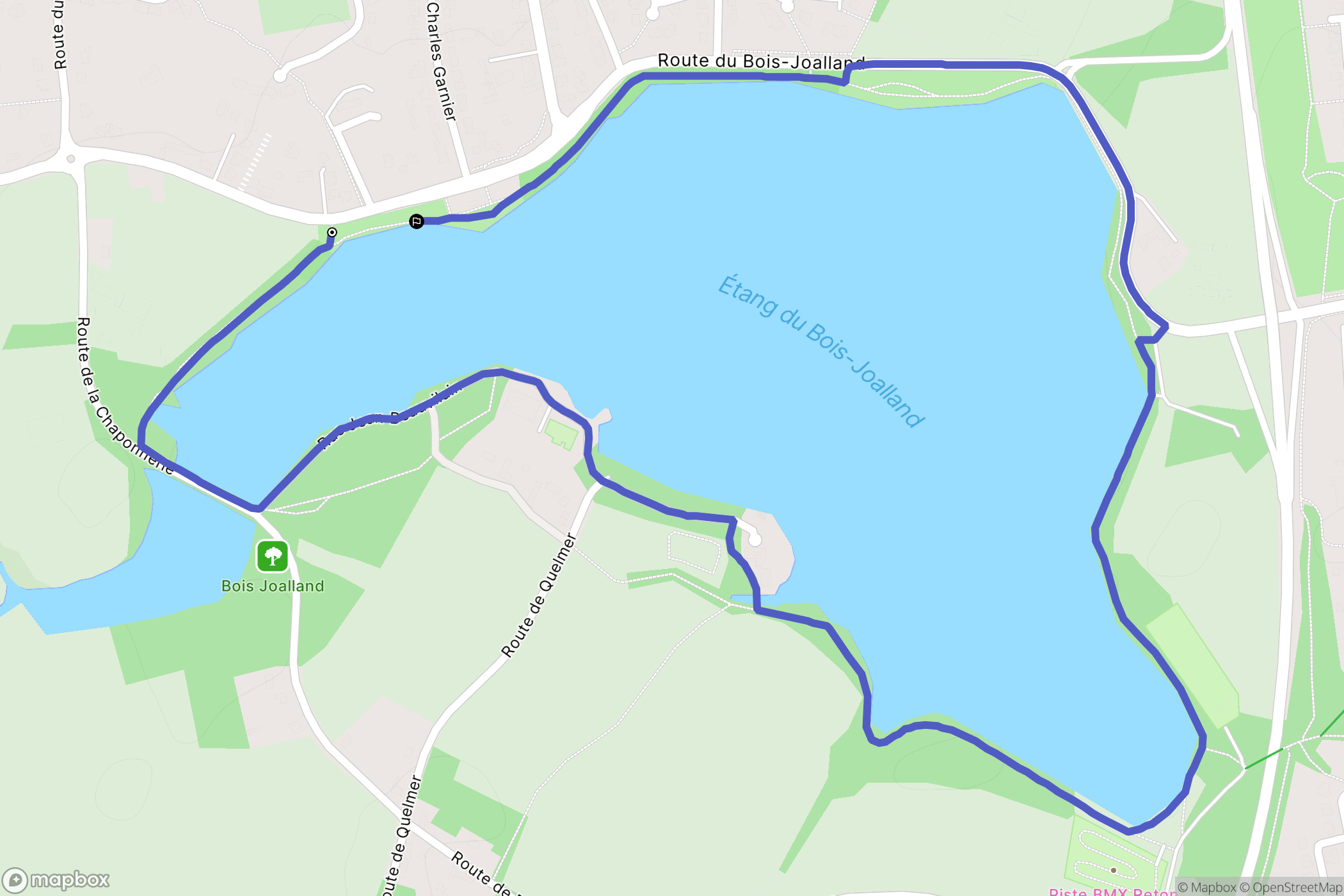 Saint-Nazaire : carte du parcours de randonnée - France