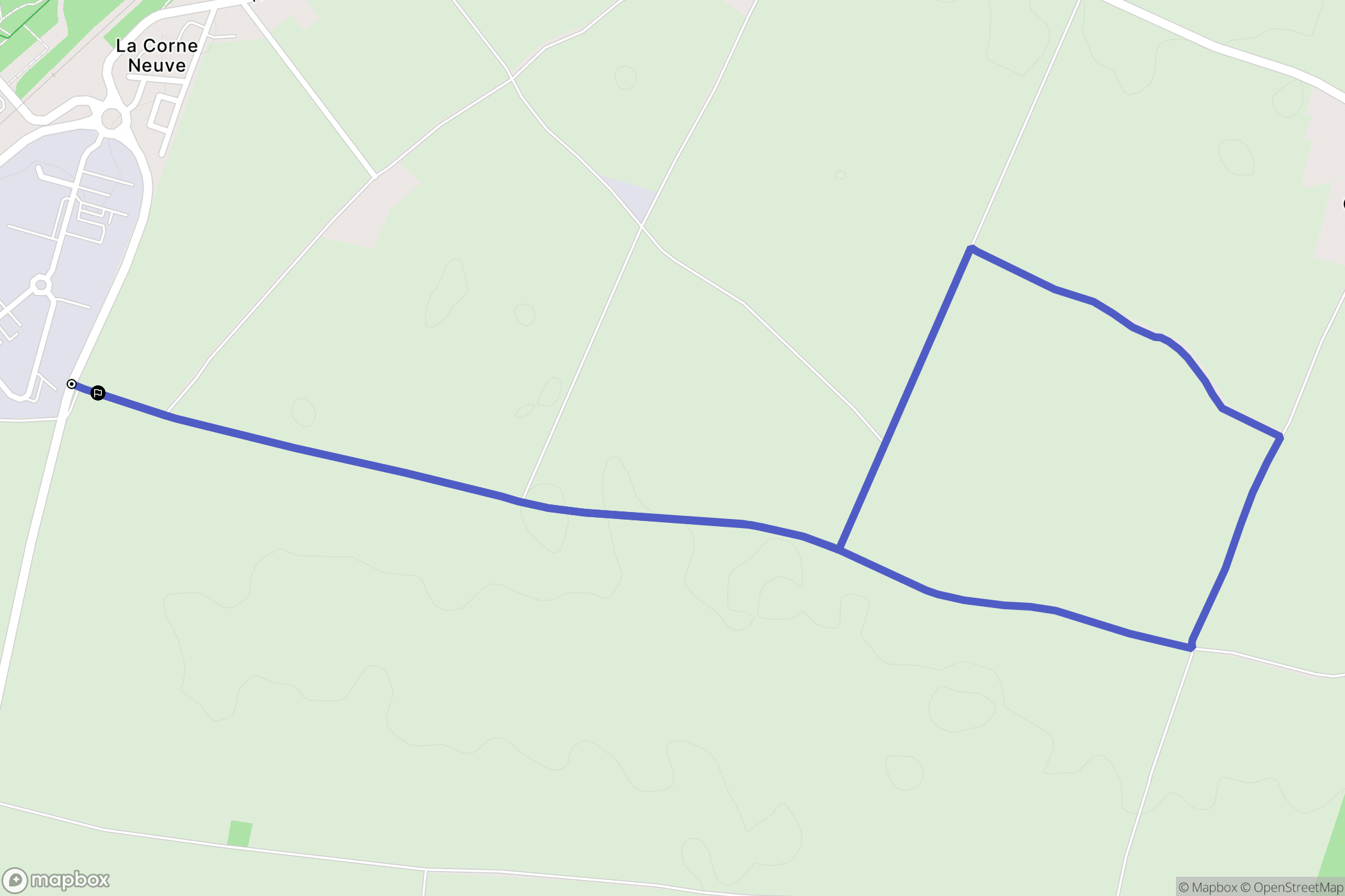 Dompierre-sur-Mer : carte du parcours de randonnée - France
