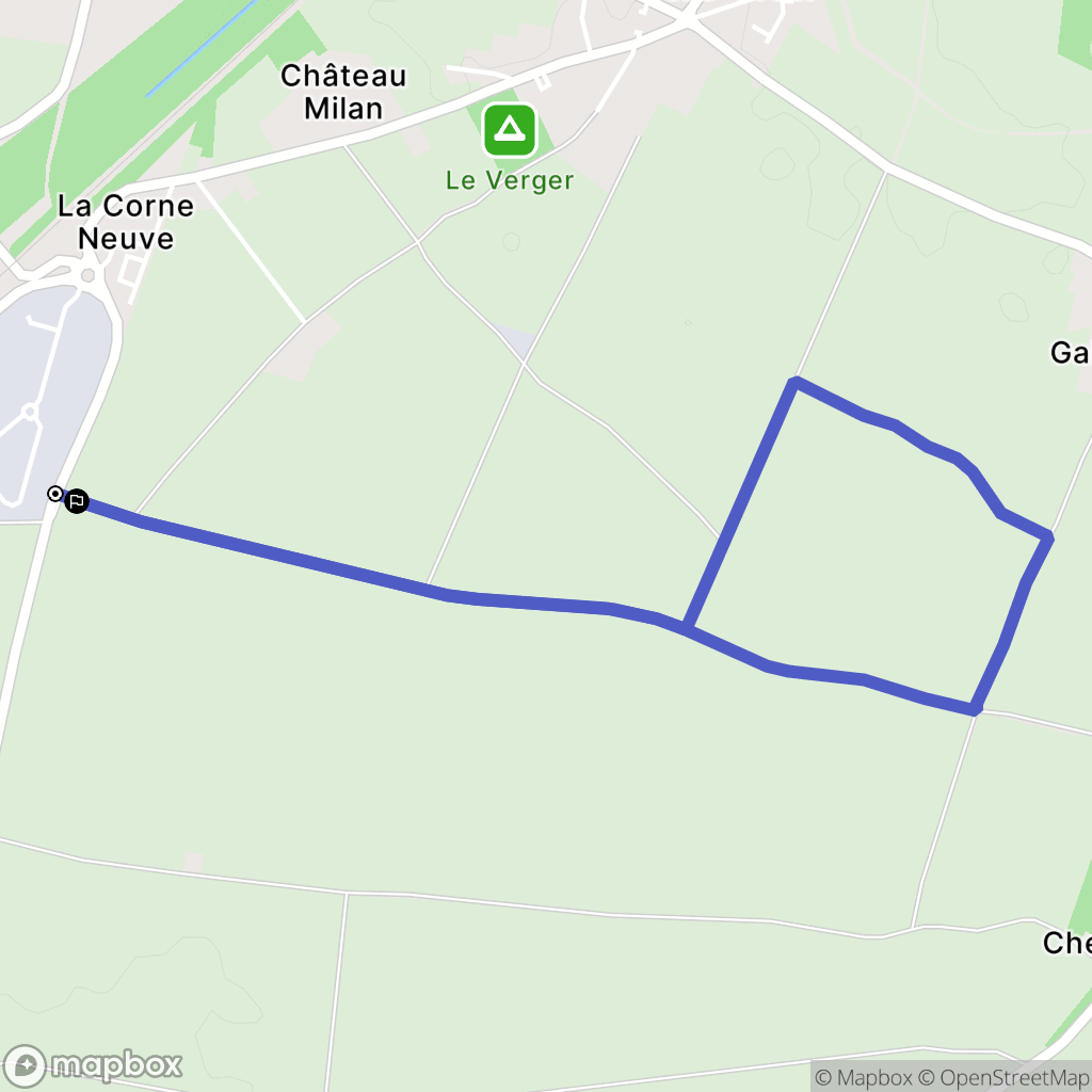 Dompierre-sur-Mer : carte du parcours de randonnée - France
