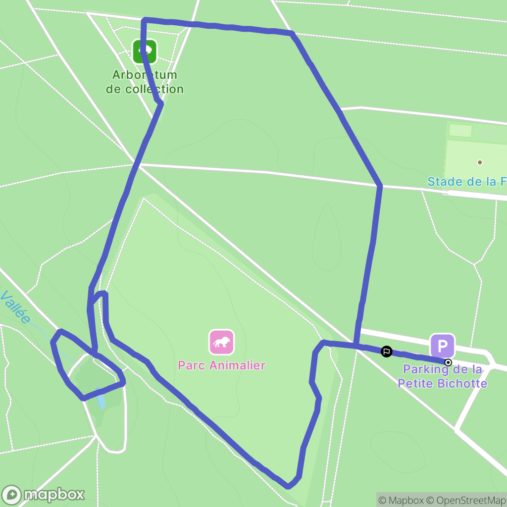 Grimbosq : carte du parcours de randonnée - France