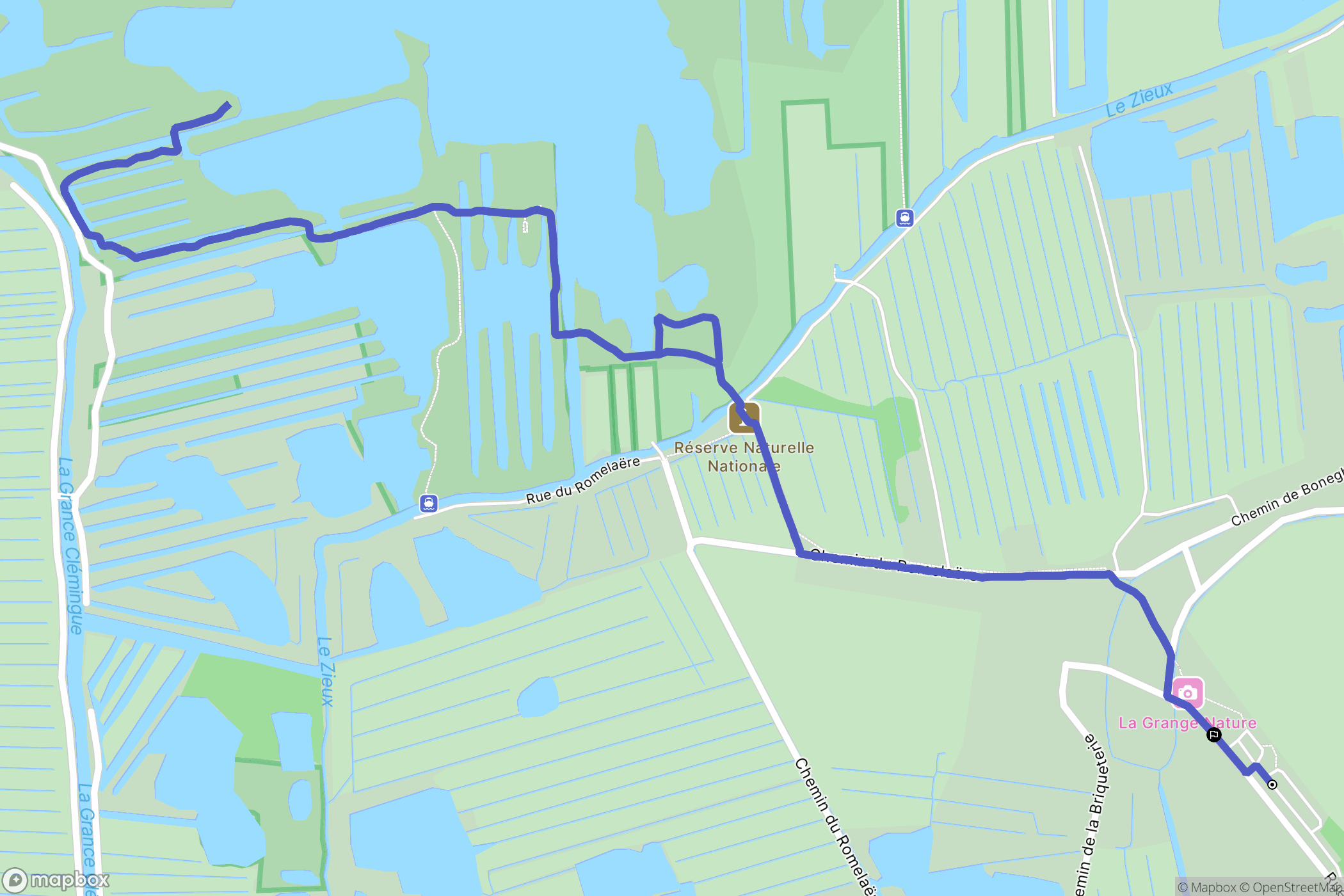 Clairmarais : carte du parcours de randonnée - France