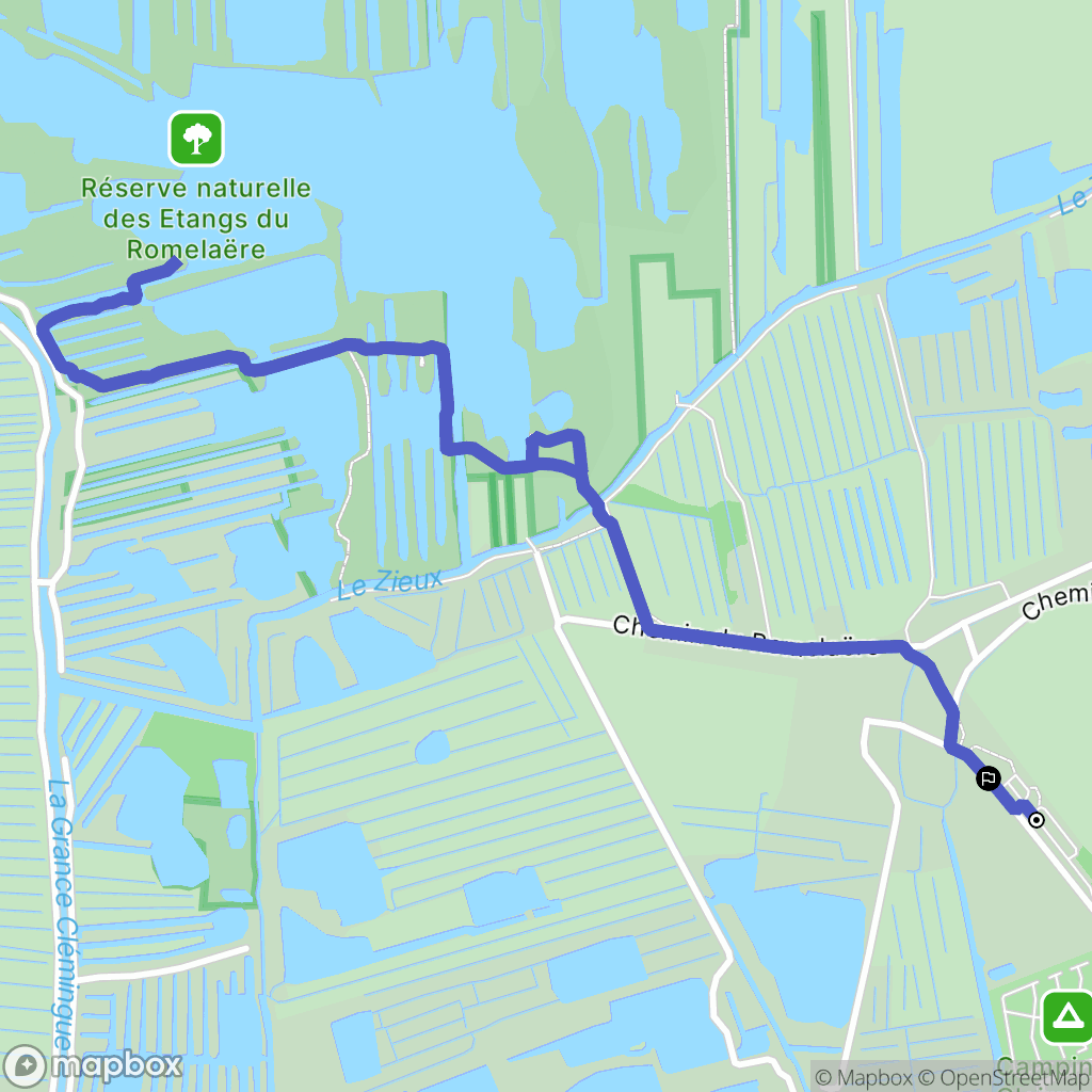 Clairmarais : carte du parcours de randonnée - France