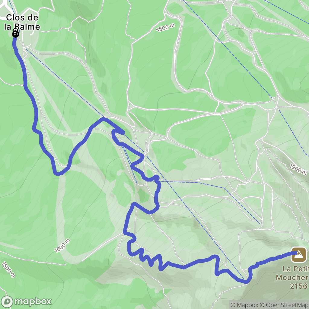 Corrençon-en-Vercors : carte du parcours de randonnée - France