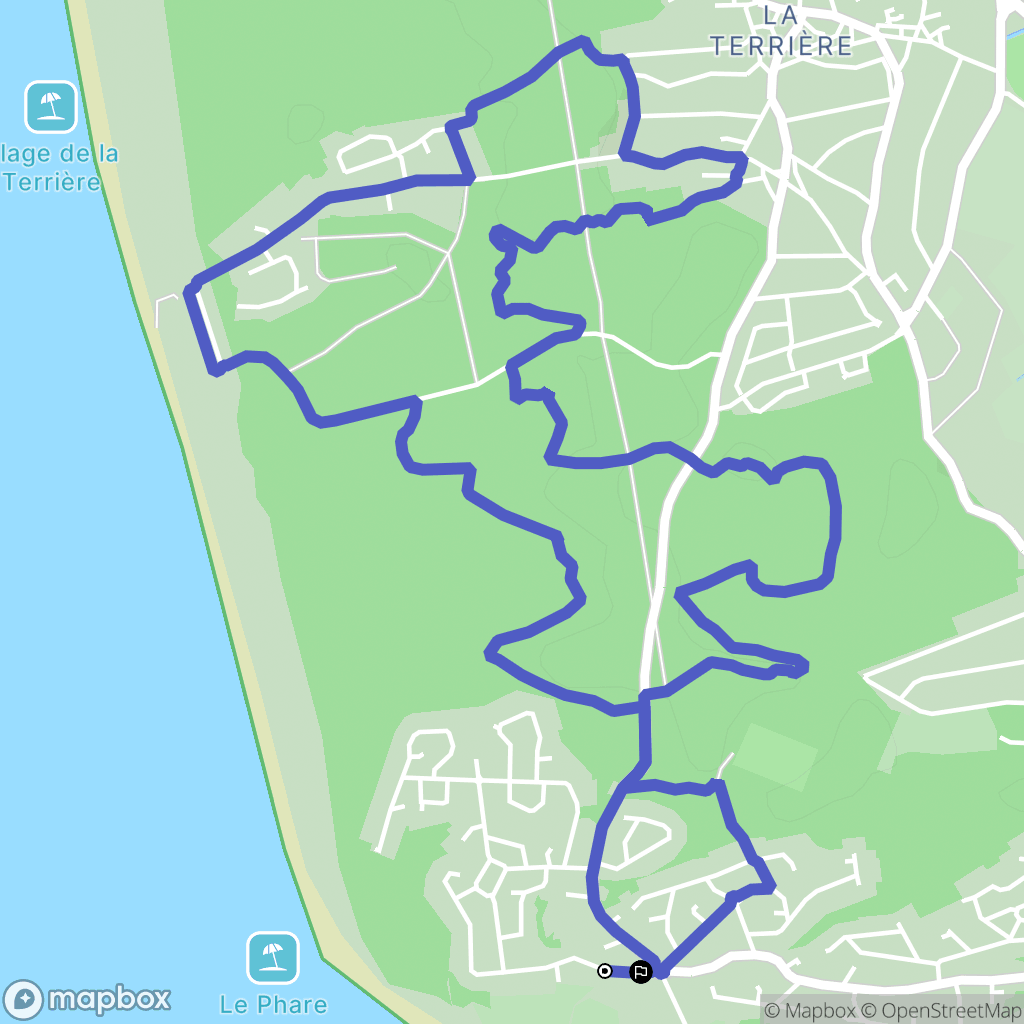 La Tranche-sur-Mer : carte du parcours de randonnée - France