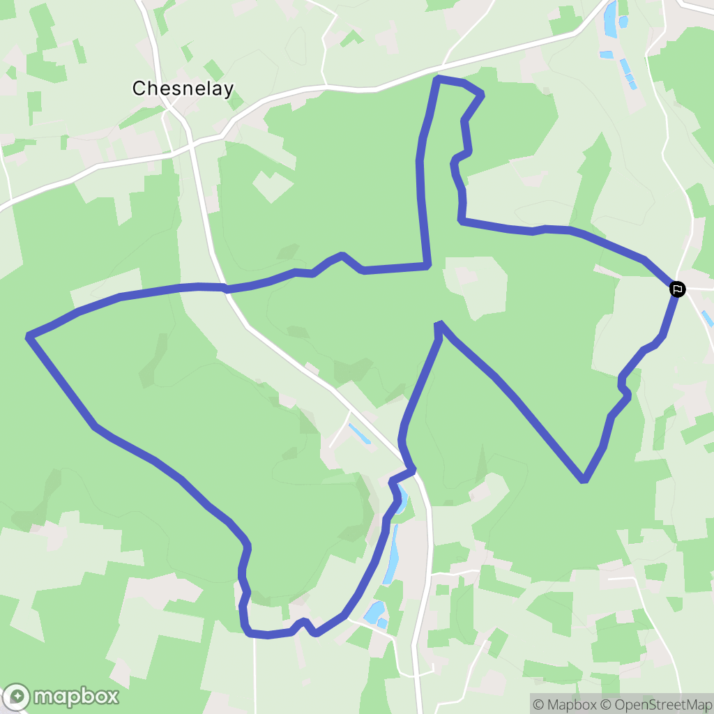 Lavernat : carte du parcours de randonnée - France