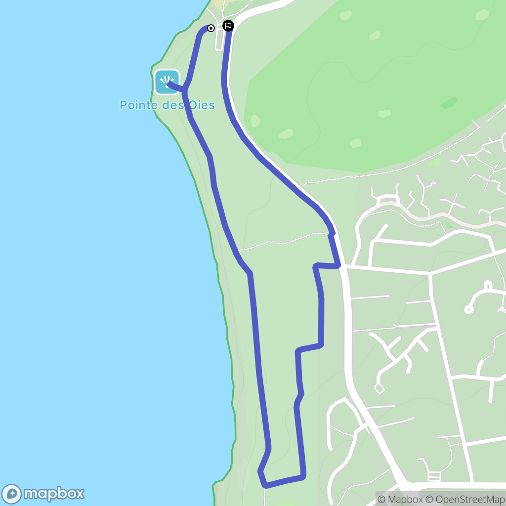 Wimereux : carte du parcours de randonnée - France