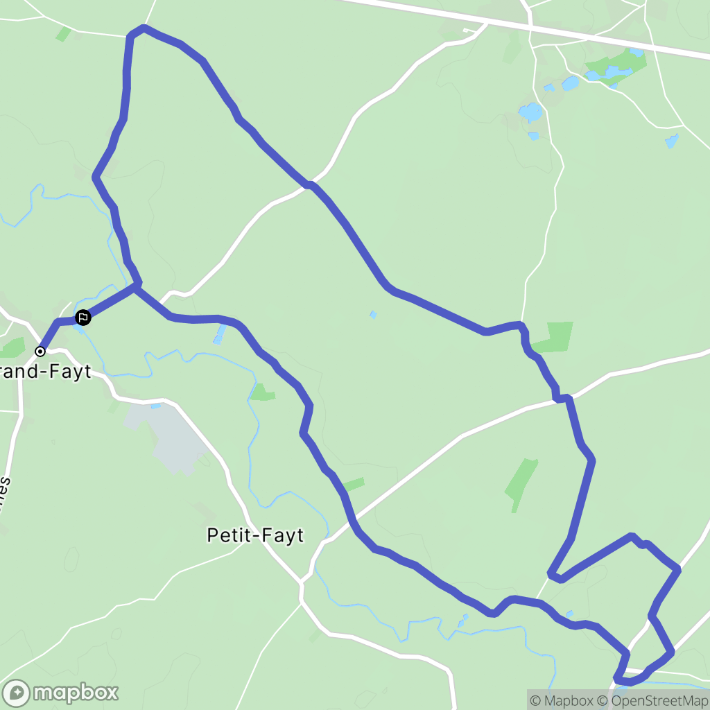 Grand-Fayt : carte du parcours de randonnée - France
