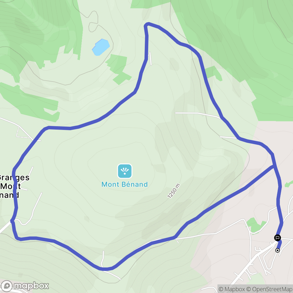 Bernex : carte du parcours de randonnée - France