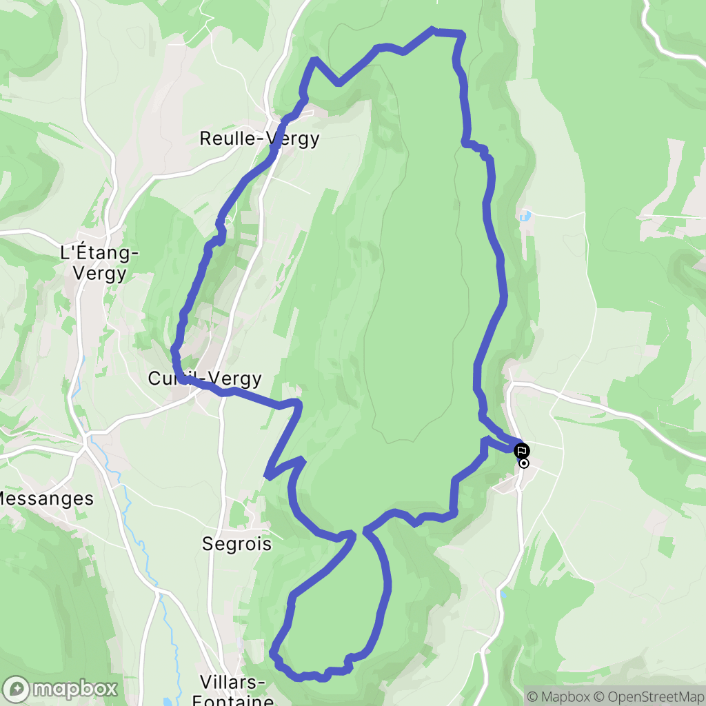 Nuits-Saint-Georges : carte du parcours de randonnée - France