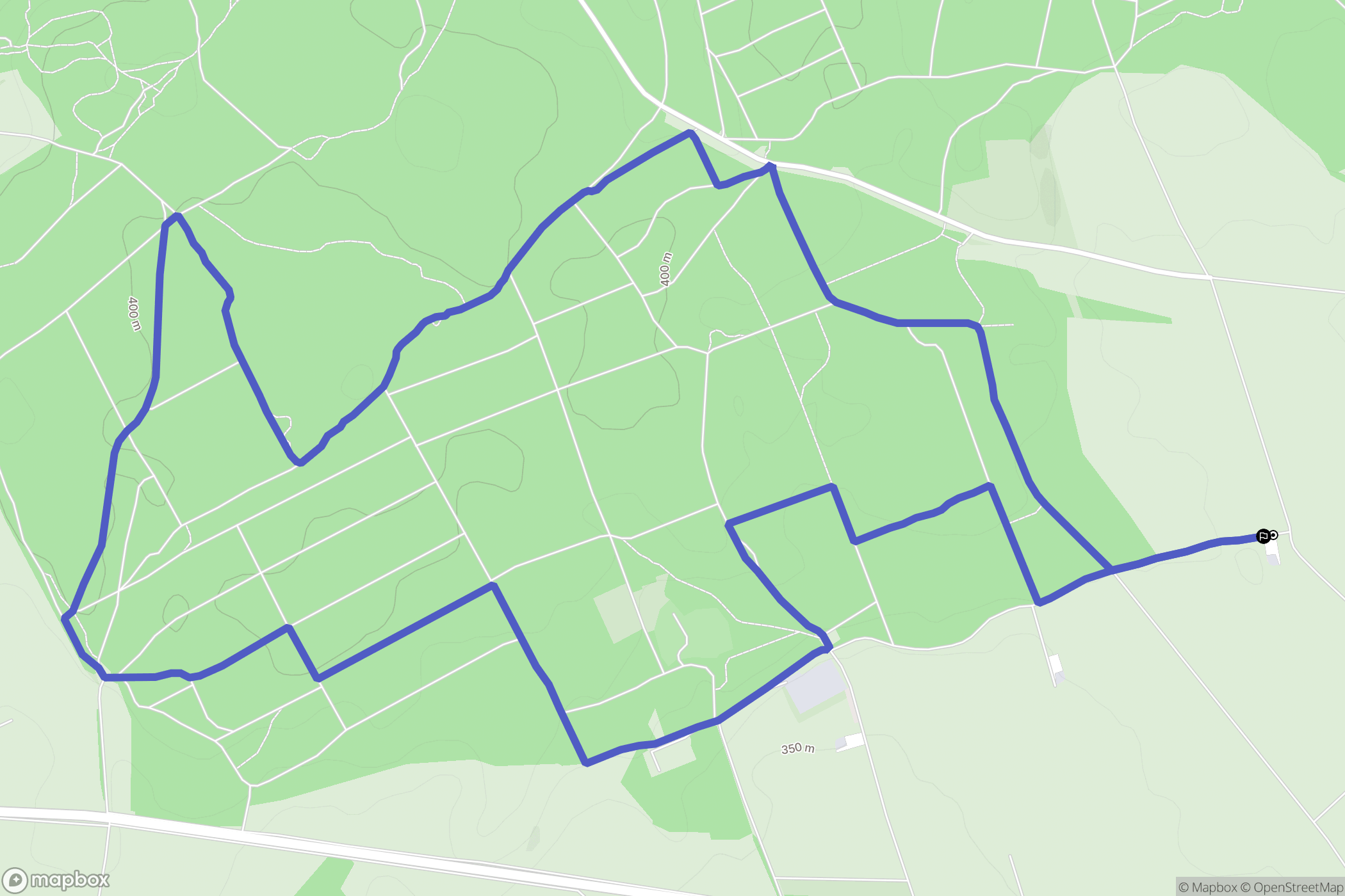 Villers-la-Chèvre : carte du parcours de randonnée - France